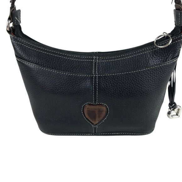 Brighton Handbag D298323 Womens Tasseled Shoulder Strap‎ Lined  Black/Brown - Picture 5 of 14